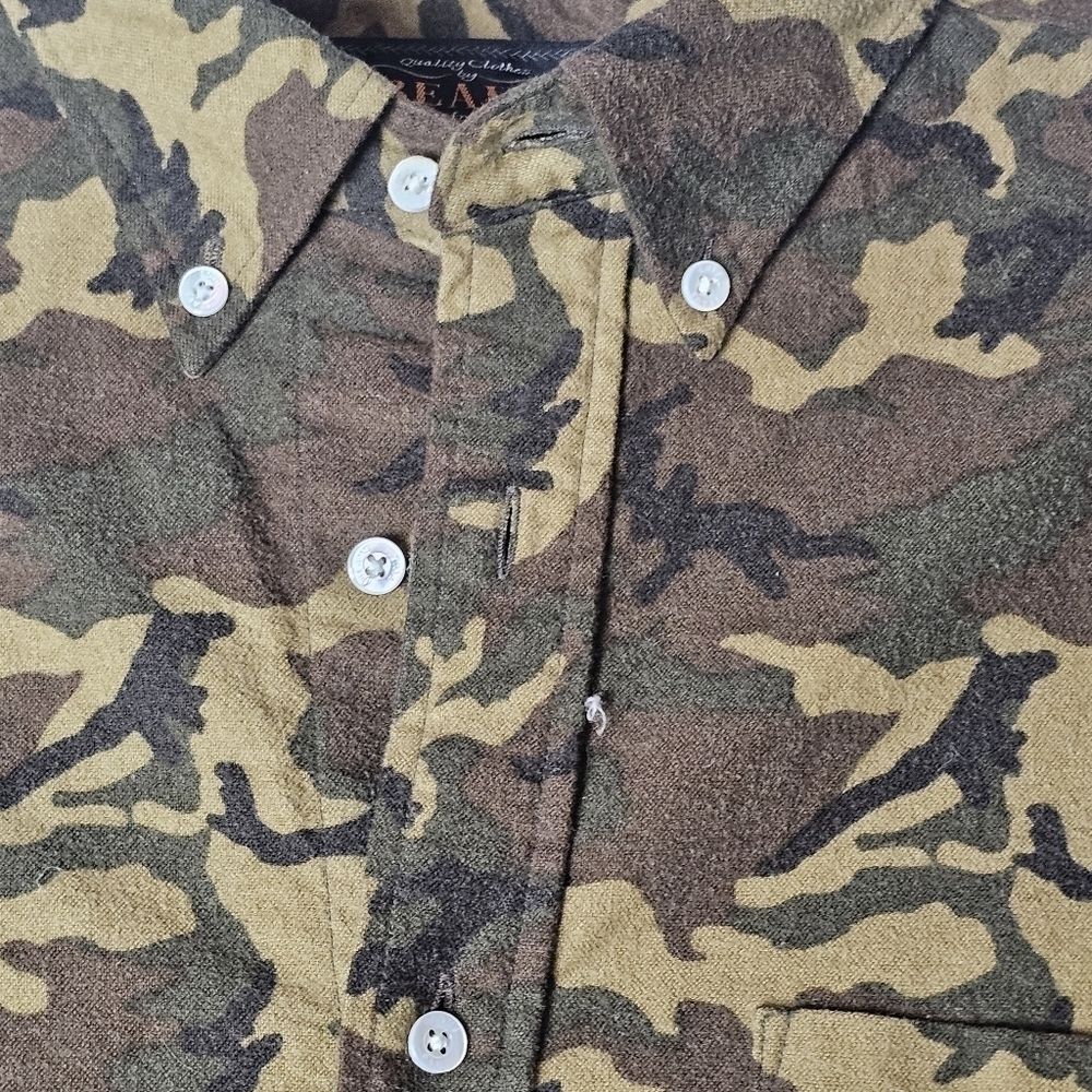 Beams plus shirt Camo Casual Button Down made in Japan - Picture 4 of 8